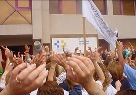 Imagen de archivo de una protesta de trabajadores del SCS.