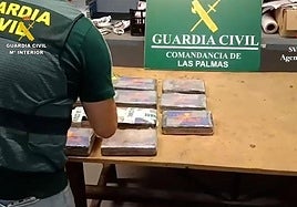 Imagen del material incautado por la Guardia Civil.