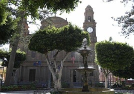 Plaza de Santiago, donde se celebrará el I Mercado Agrícola de Gáldar.