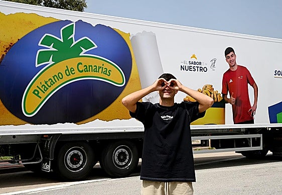 Pedri González, embajador de la marca Plátano de Canarias tres años más.