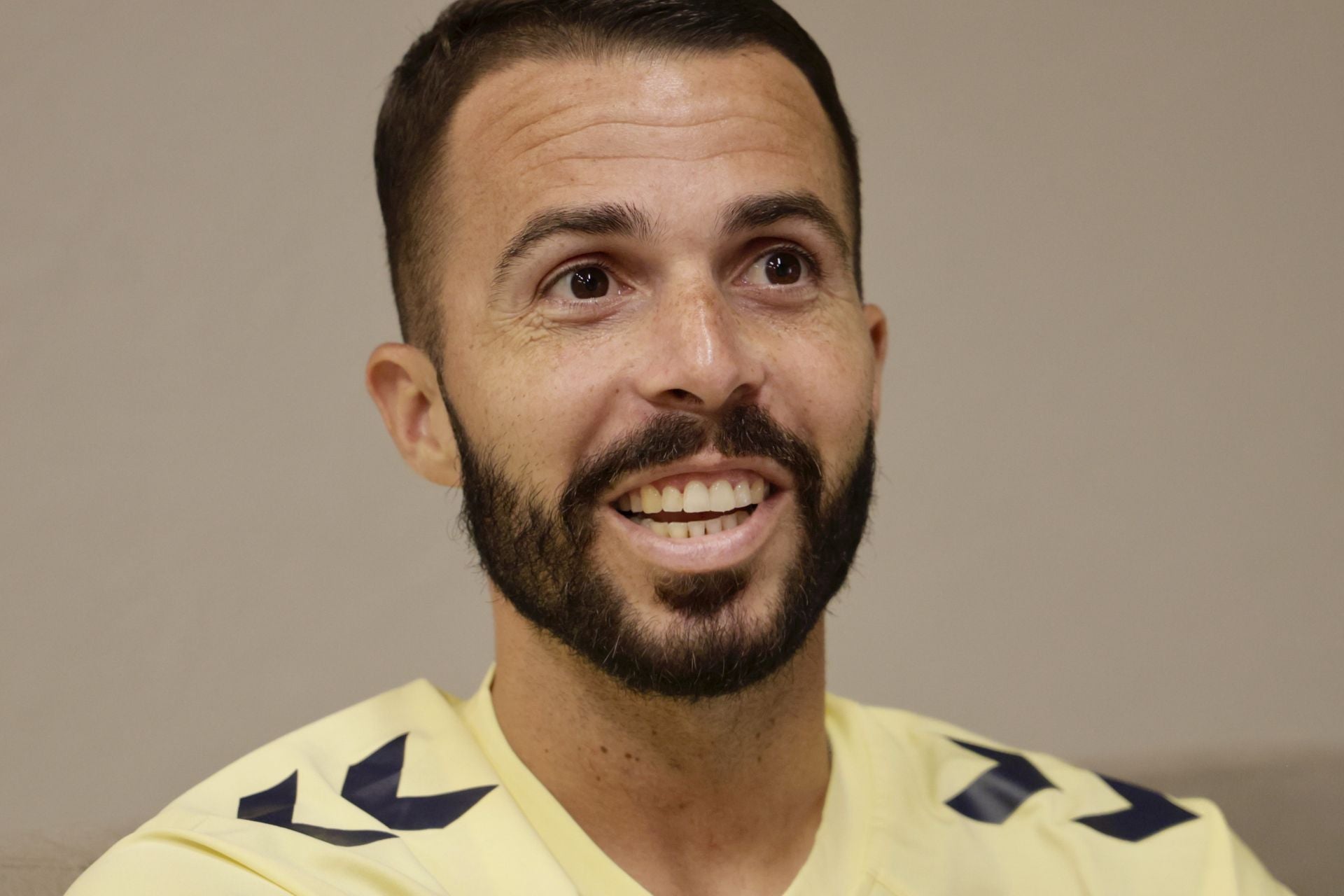 Kirian Rodríguez, sonriente.