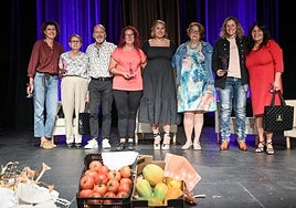 Mujares rurales homenajeadas por el Cabildo, este miércoles.