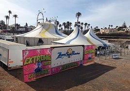 El circo está instalado en el recinto ferial de San Juan, en El Cubillo.