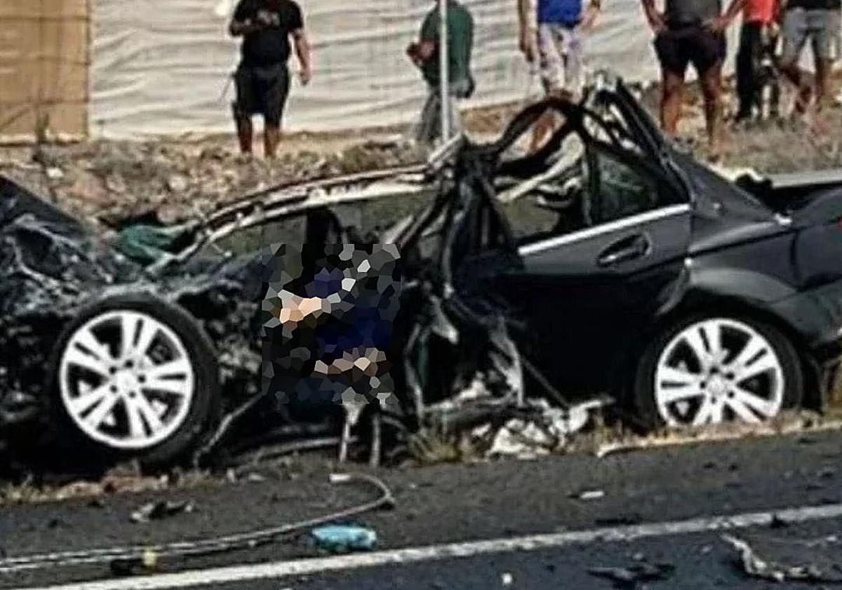 Imagen principal - El expolicía Fermín provocó el choque mortal en Juan Grande