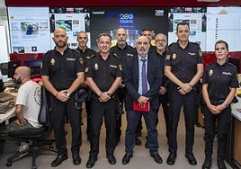 Visita de la cúpula policial