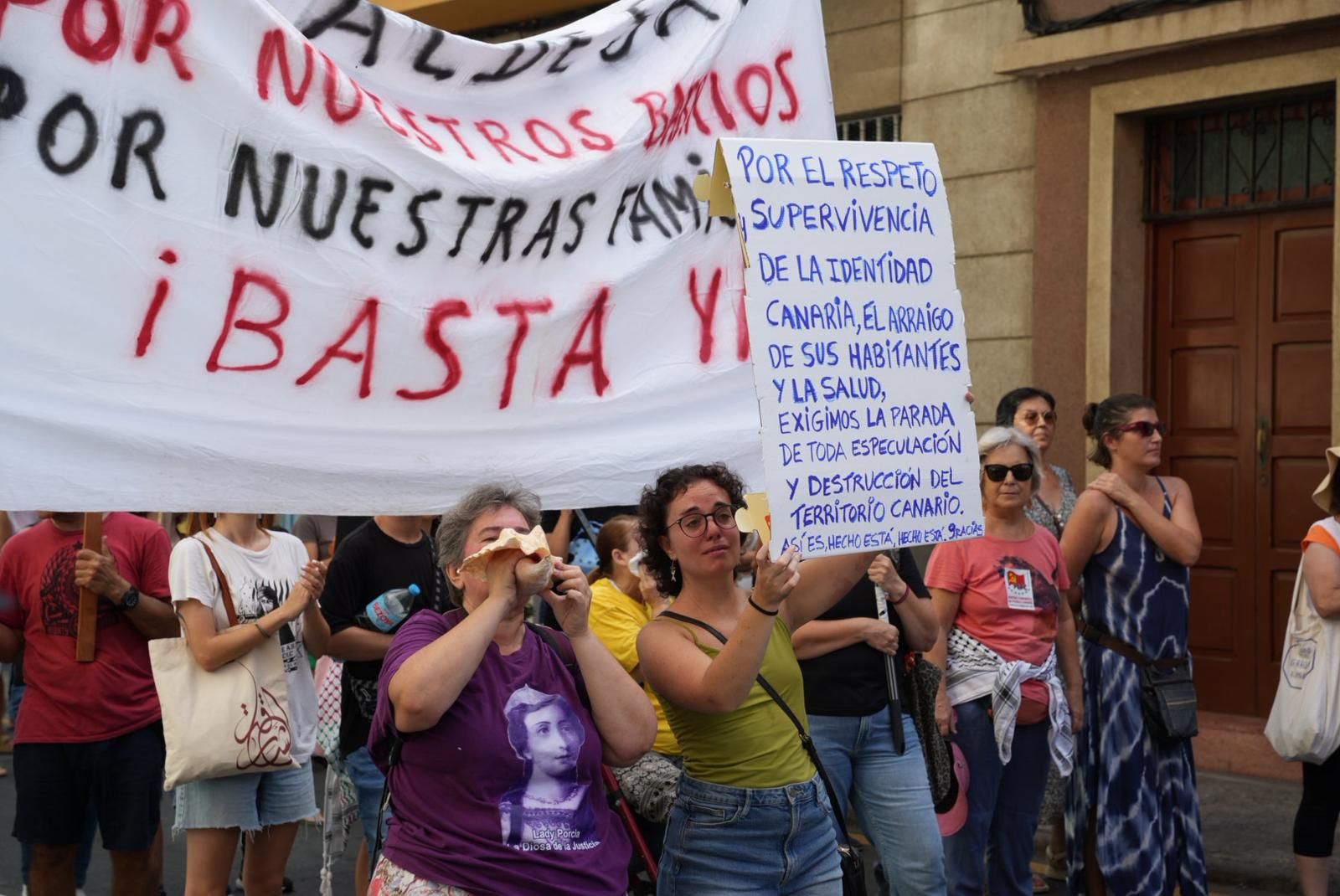 Manifestación en Guanarteme: los vecinos protestan por la especulación urbanística
