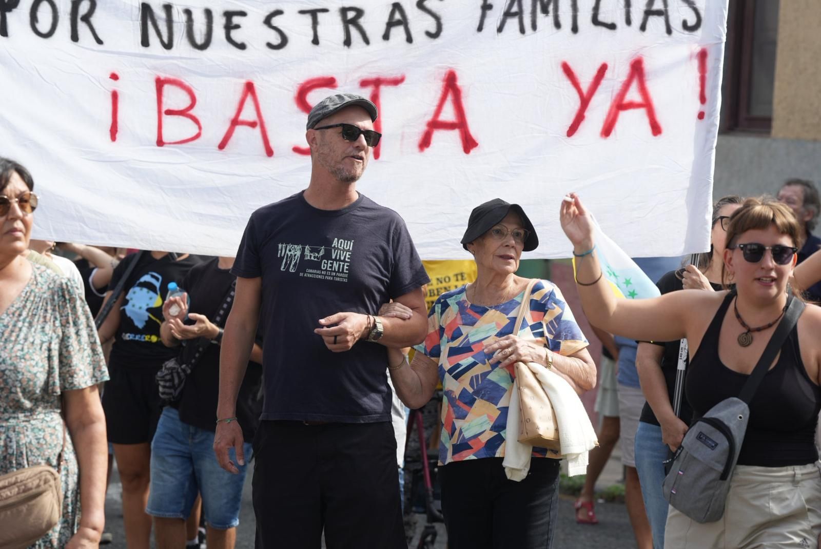 Manifestación en Guanarteme: los vecinos protestan por la especulación urbanística