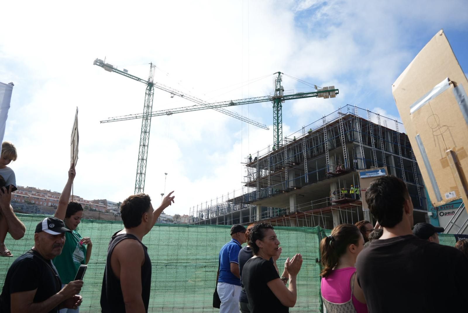 Manifestación en Guanarteme: los vecinos protestan por la especulación urbanística