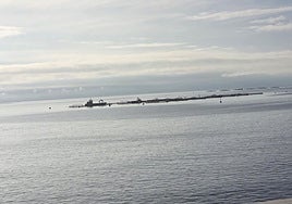 Litoral de la playa de Salinetas, en Telde.