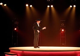 Miguel Rellán, durante el montaje.