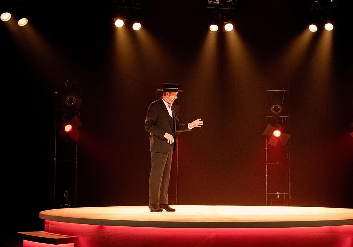 Miguel Rellán, durante el montaje.