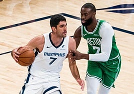 El grancanario Santi Aldama, listo para el arranque de una nueva temporada NBA con los Grizzlies.