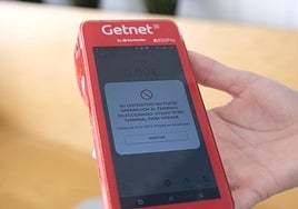 Mensaje de error en los datáfonos.