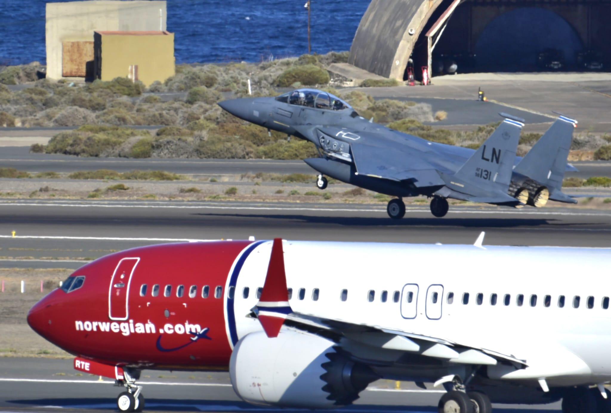 Maniobras de la OTAN sobre el cielo de Canarias, en imágenes
