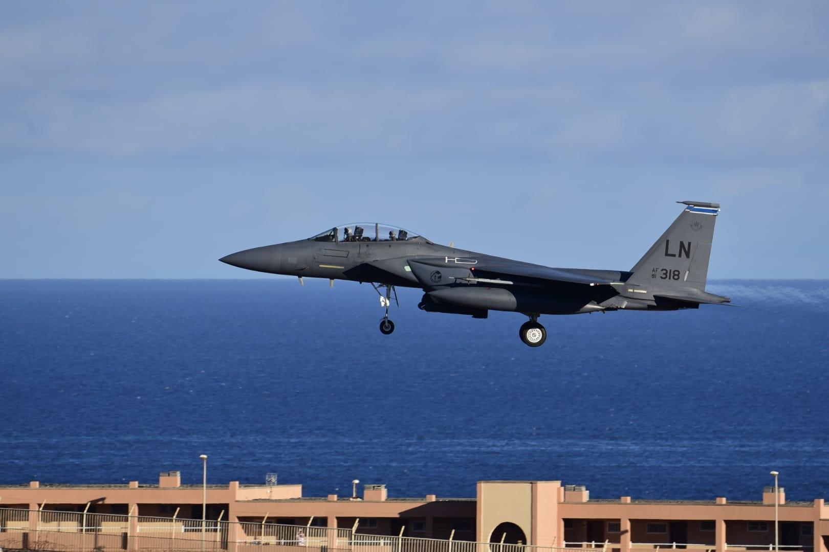Maniobras de la OTAN sobre el cielo de Canarias, en imágenes