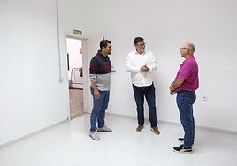 Visita institucional al nuevo espacio.