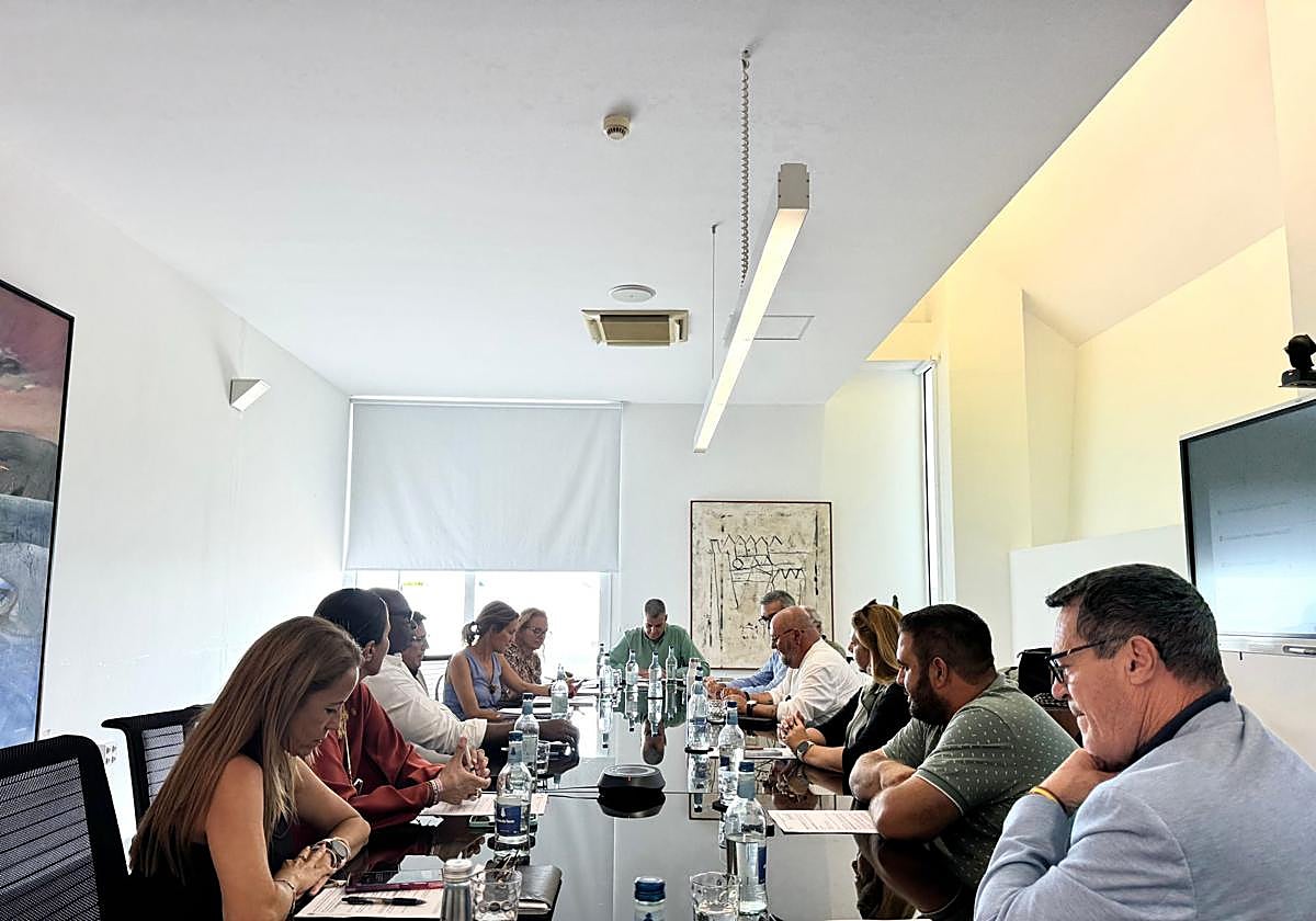 Reunión de responsables del Consorcio de Emergencias de Lanzarote.