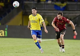 Enrique Clemente, contra el Cádiz.