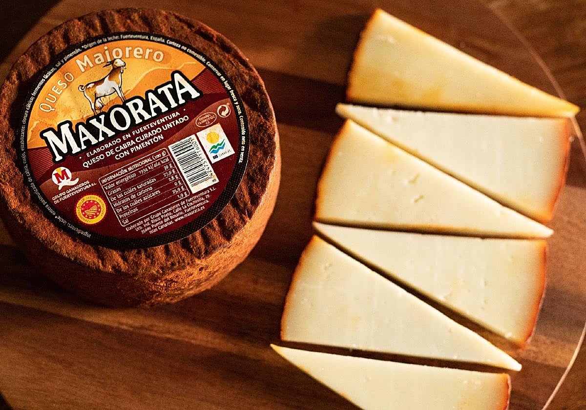 El queso Maxorata está elaborado con la leche de las cabras majoreras.