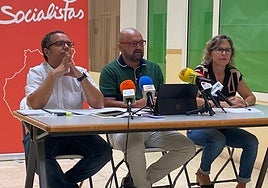 Rueda de prensa del PSOE de San Bartolomé de Tirajana.