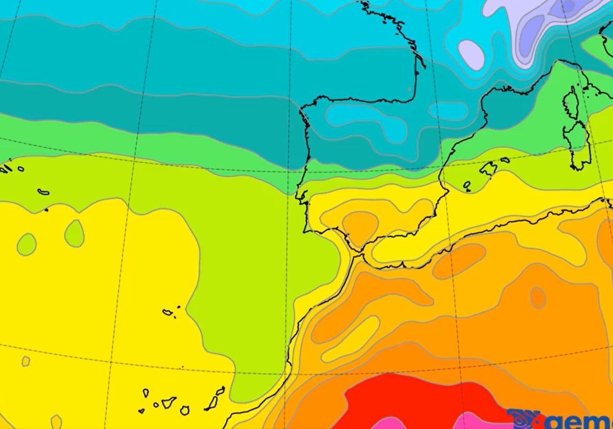 Predicción de temperaturas para la semana del 20 al 26 de octubre.