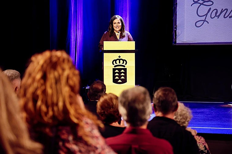 Imagen del acto de reconocimiento a Llarena celebrado este miércoles en el Teatro Guiniguada.