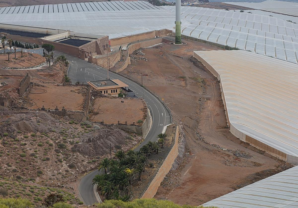 Ubicación donde se plantea construir la nueva planta de biogás en el barrio de La Atalaya, Guía.