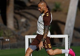 Sandro, este miércoles en Barranco Seco.