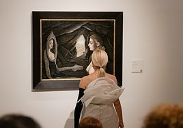 Imagen de Teresa Correa durante su performance en el Thyssen.