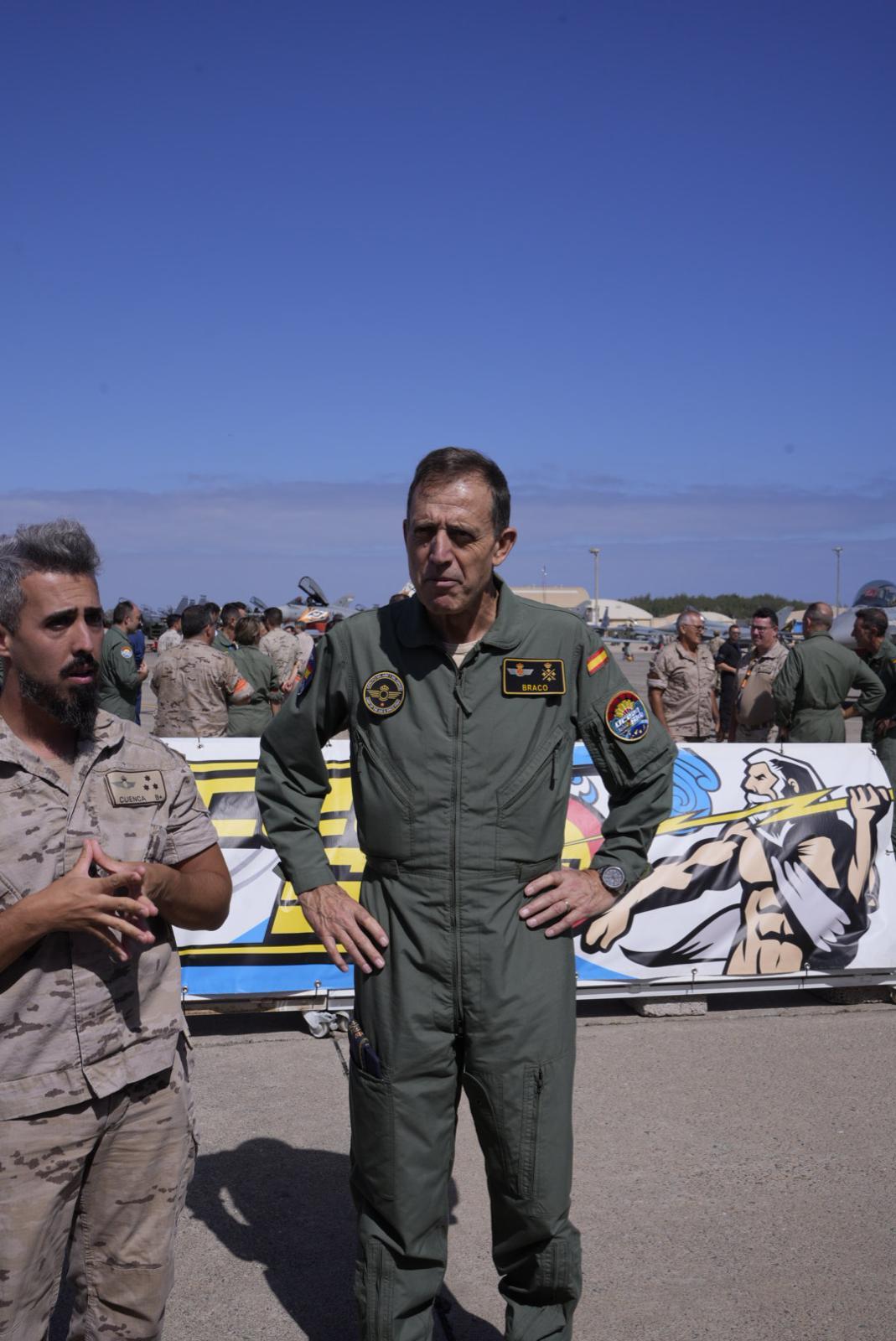 El Ejército del Aire informa en la Base Aérea de Gando, en imágenes