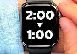 Imagen del cambio de hora de la próxima madrugada.