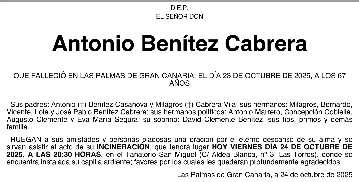 Antonio Benítez Cabrera