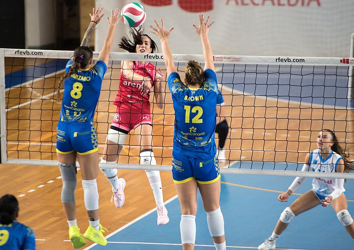 Imagen secundaria 1 - El Emalsa Gran Canaria se viene de vacío de Lugo (3-0)