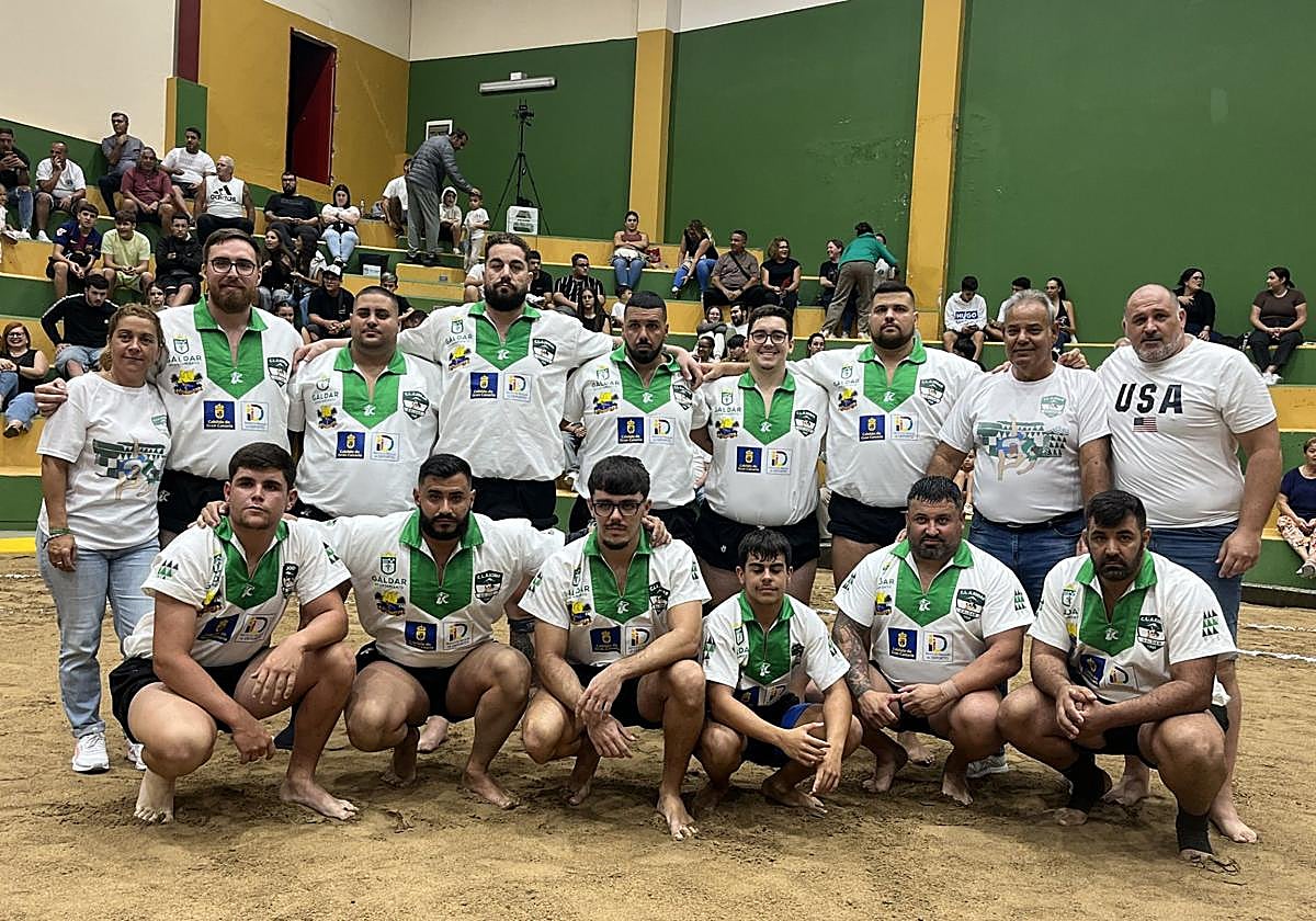 Formación del Ajodar, que lidera la clasificación.