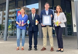 Representantes Lidl y AENOR.