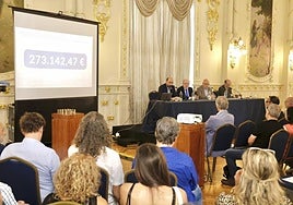 Acto por el 20º aniversario del belén de arena de Las Canteras, este martes en el Gabinete Literario.