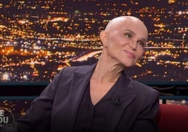 La actriz canaria, Antonia San Juan, en la entrevista del programa Late Xou.