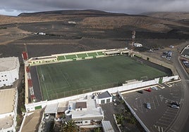 Campo de fútbol de Los Molinos, en Teguise.