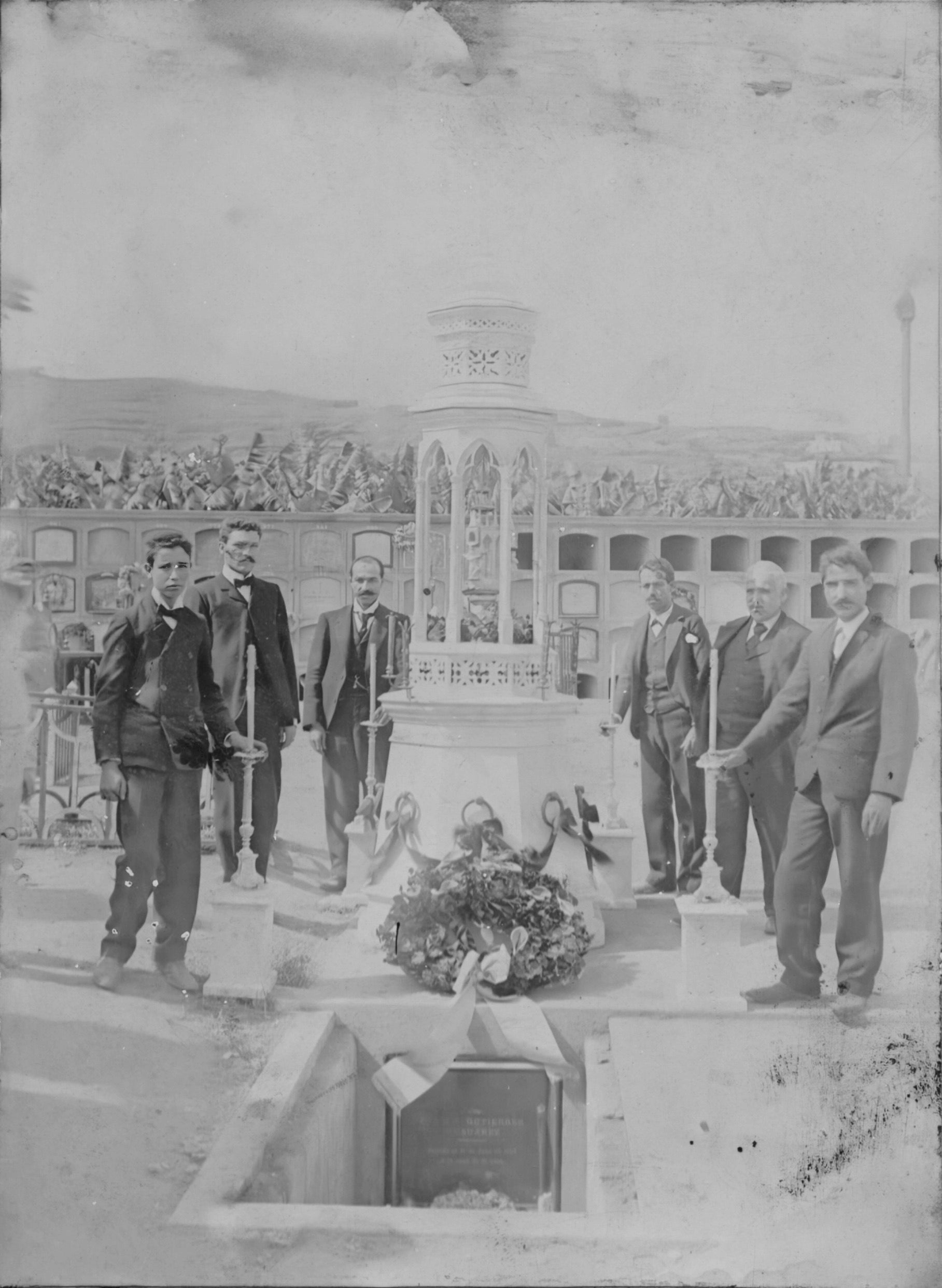 Imagen antigua del cementerio de Vegueta.