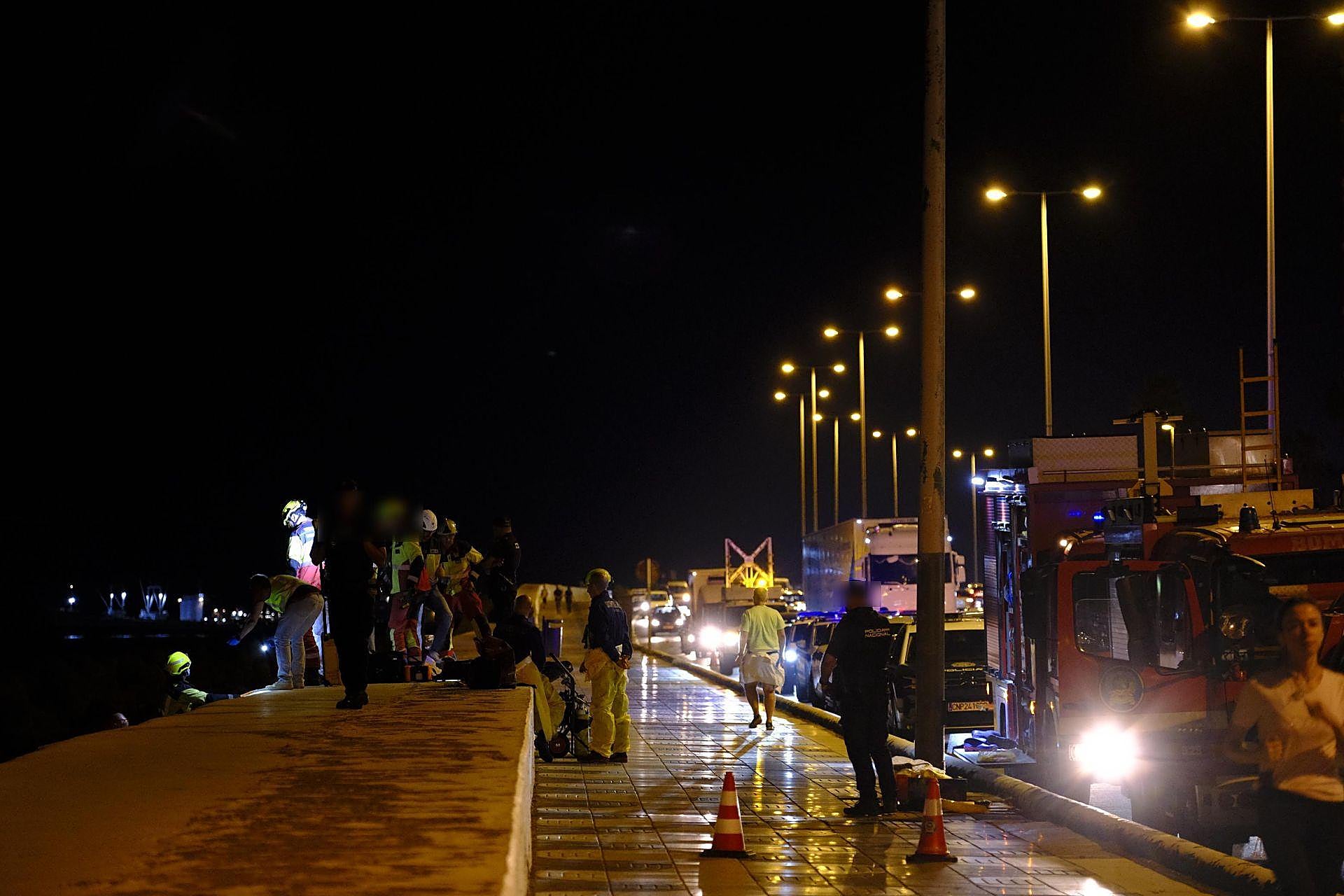 Las imágenes del lugar donde se encontraba el cadáver en Las Palmas de Gran Canaria
