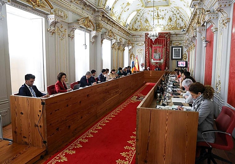 Pleno del Ayuntamiento de Las Palmas de Gran Canaria.