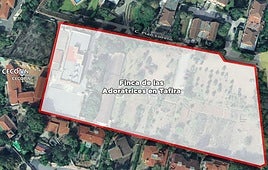 Vista de la parcela anexa al Cecopin que el Cabildo va a comprar a las Adoratrices.