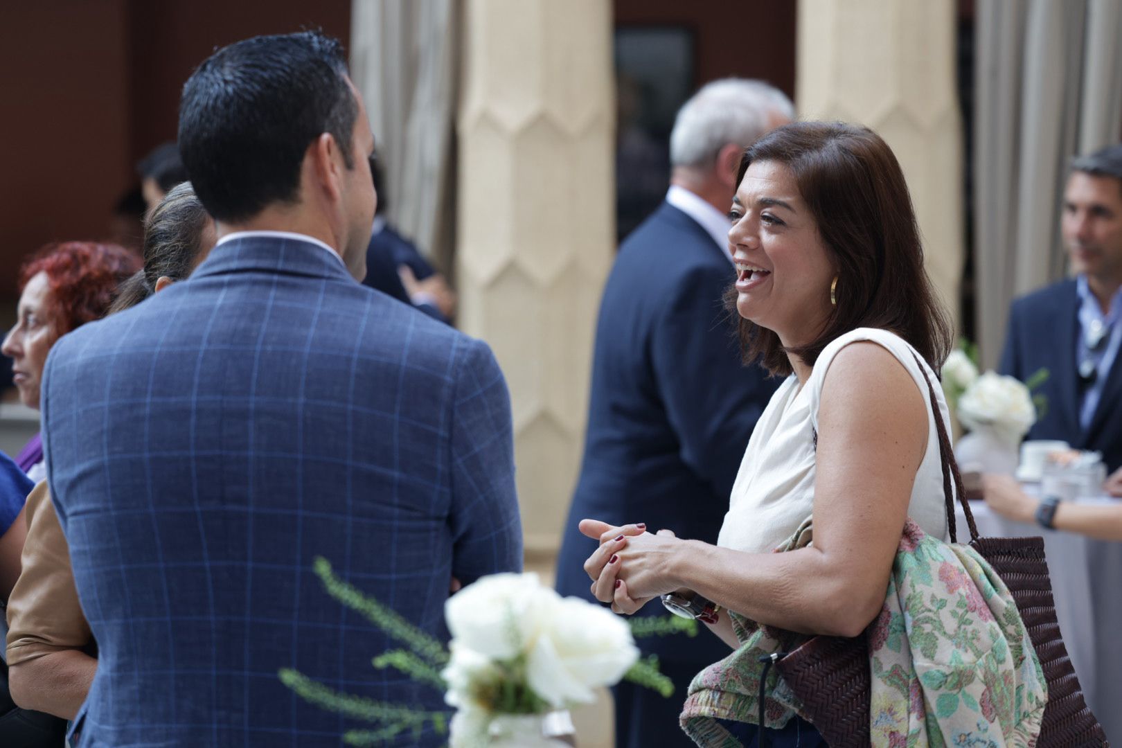 Los asistentes a la conferencia del exdirector del CNI Jorge Dezcallar