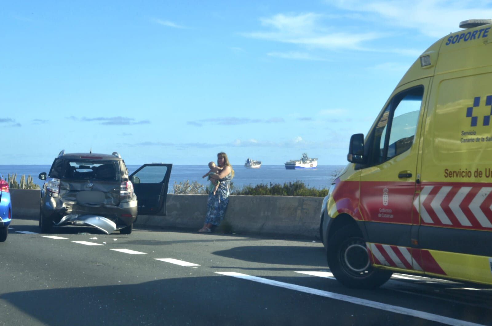 Imagen del accidente de la GC-1.