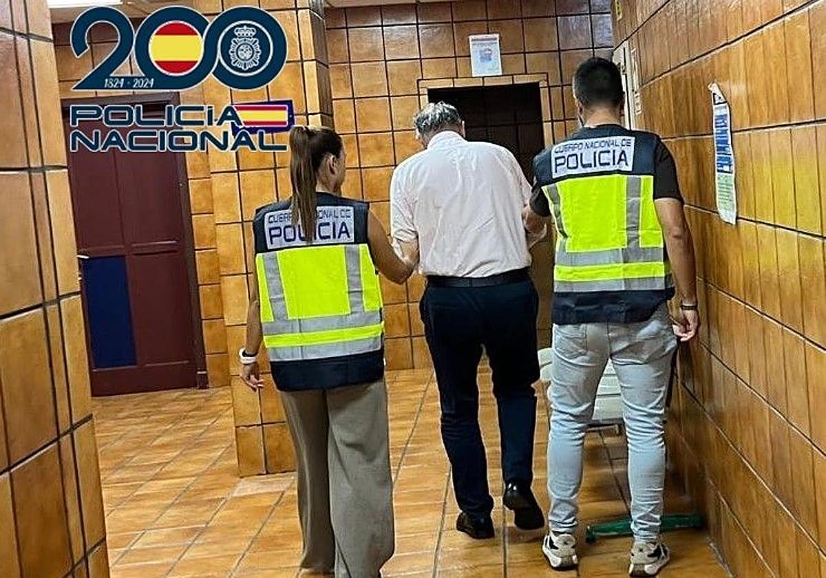 Imagen del momento de la detención.