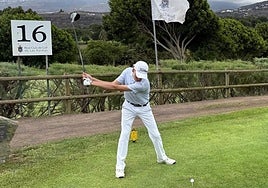 Javier de Bethencourt, en plena acción.