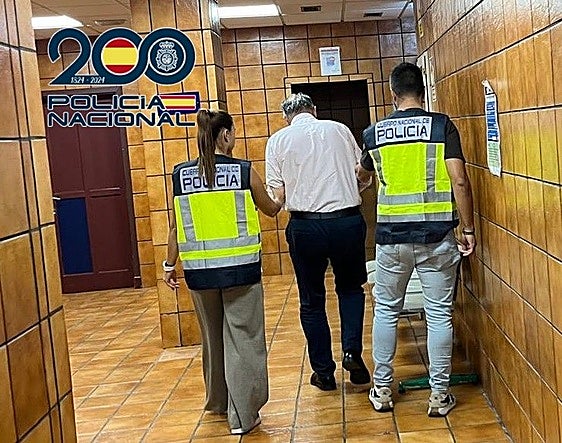 Imagen del momento de la detención.