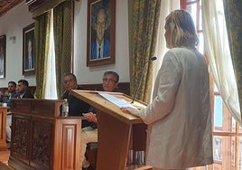 Los dos concejales de Más por Telde, Juan Pablo Rodríguez y Juan Francisco Artiles, en el Pleno.