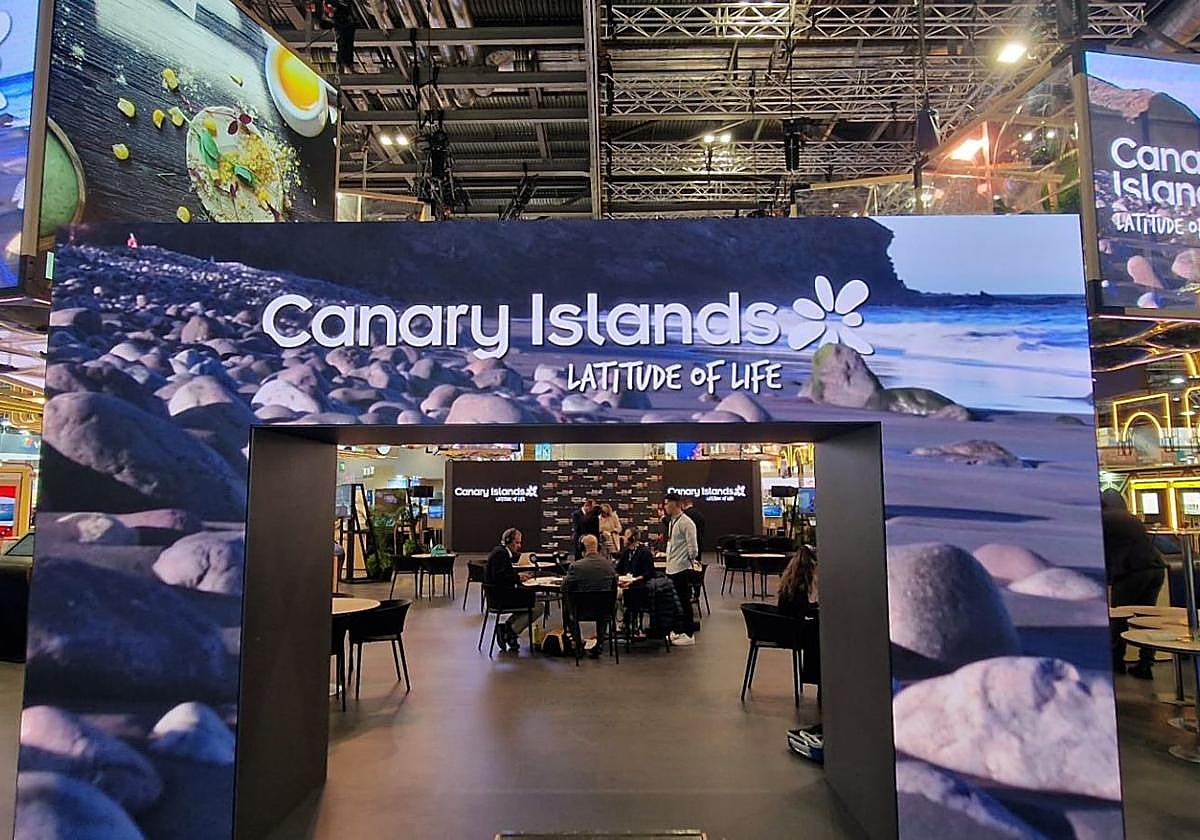 Imagen del stand de Islas Canarias en la WTM 2024 Islas Canarias.