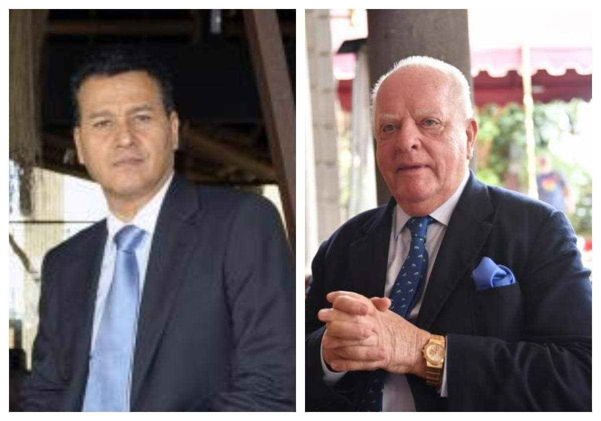 El accionista mayoritario del Grupo Lopesan, Eustasio López y, el fundador, propietario y director general de Loro Parque, Wolfgan Kiessling.